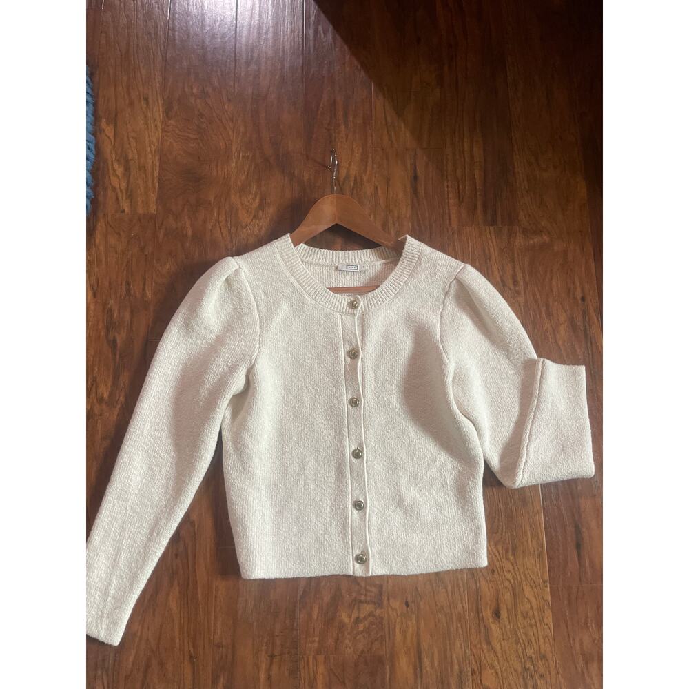 AYR Uptown Girl Cardigan Sweater SUSTAINABLE ORGANIC Cotton Size Medium M - Picture 7 of 10